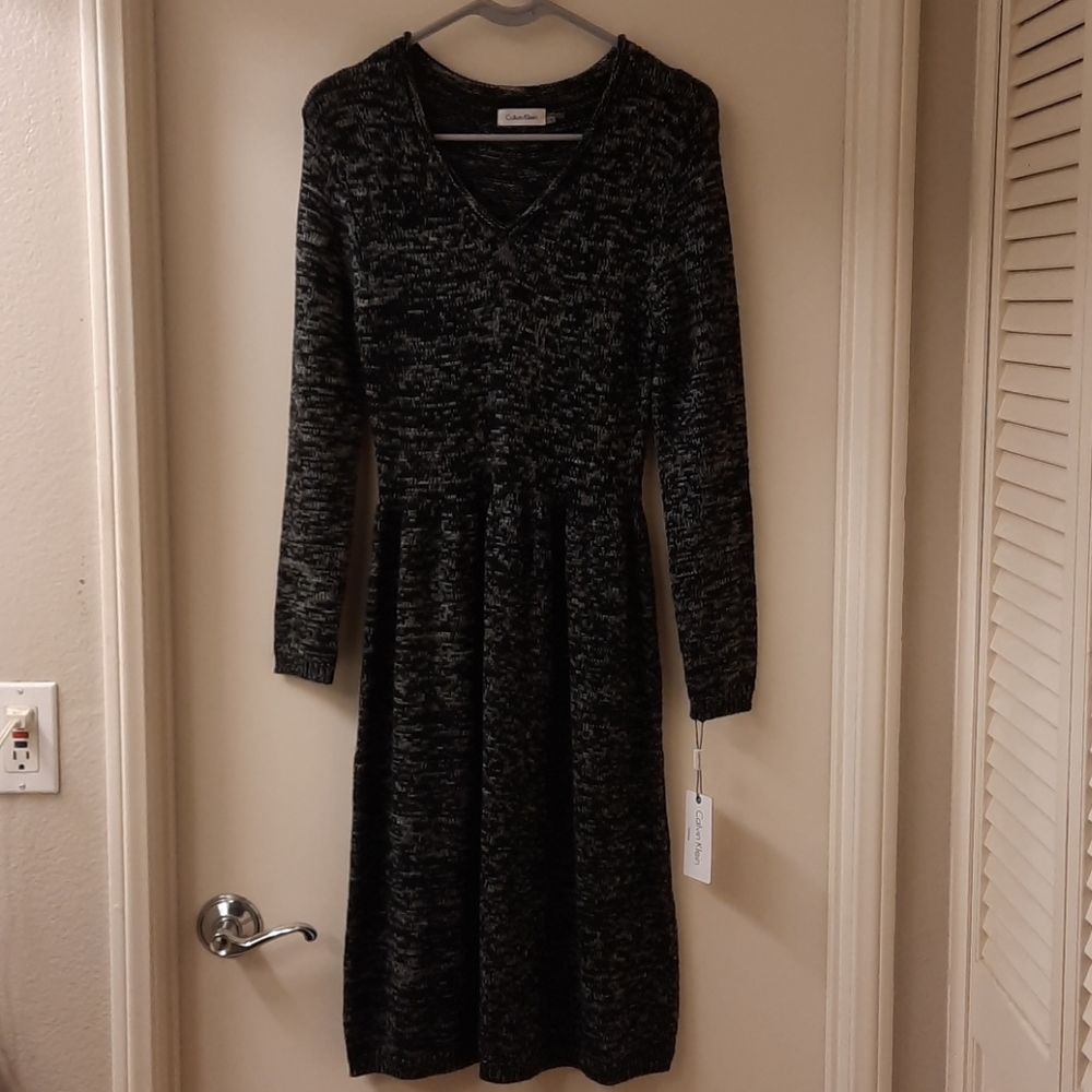 NWT, Calvin Klein Merino Wool Sweater Dress